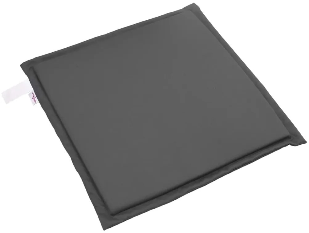 Almofadas de assento de jardim 4 pcs 45x45x2 cm antracite