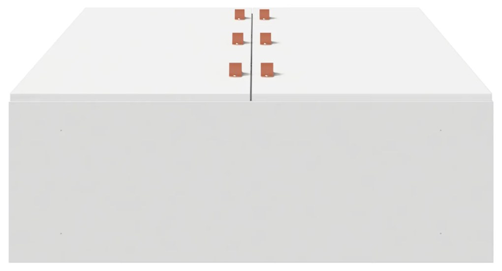 Estrado de cama com arrumação vidaXL Branco 75x190 cm
