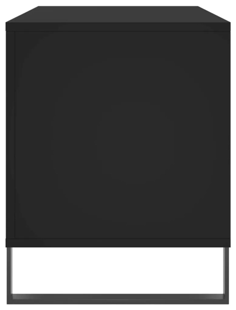 Armário para discos 100x38x48 cm derivados de madeira preto