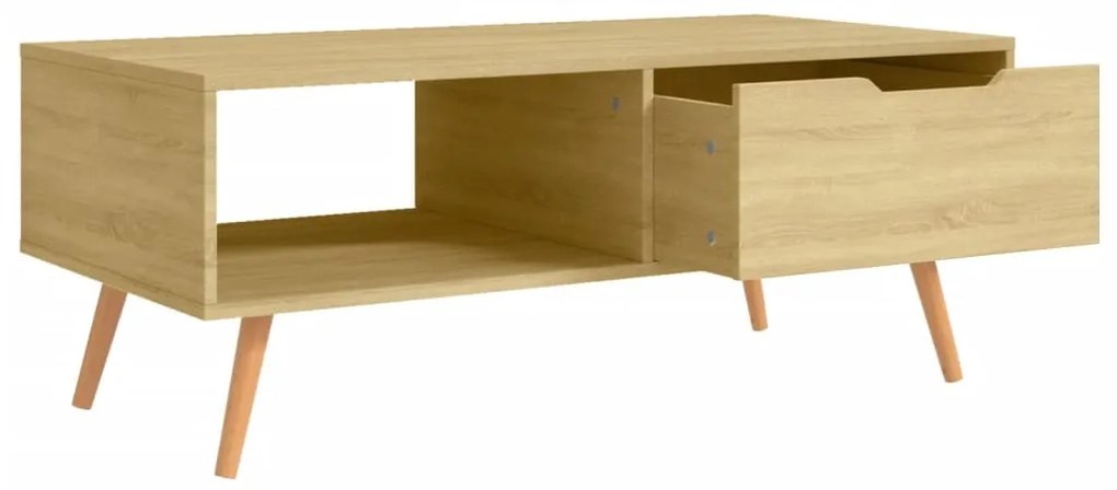 Mesa de centro 100x49,5x43 cm aglomerado cor carvalho sonoma