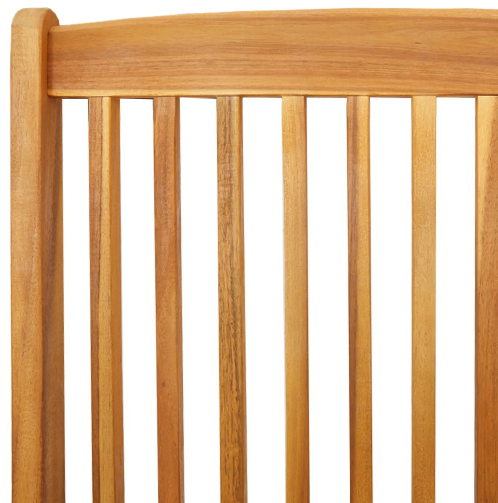 Cadeiras de Jardim Dobráveis vidaXL com Almofada Branca 4pcs de Madeir