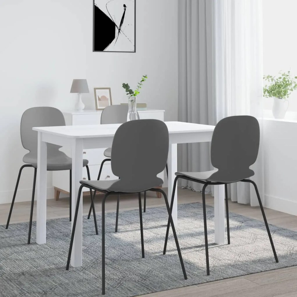 247362 vidaXL Mesa de jantar 114x71x75cm madeira de seringueira maciça branco