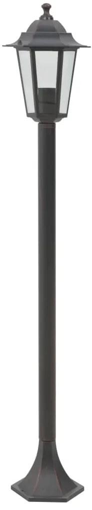 Candeeiros de pé para jardim 6 pcs E27 110 cm alumínio bronze