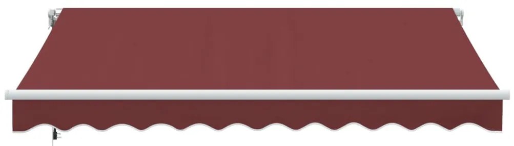 Toldo retrátil automático 300x250 cm bordô