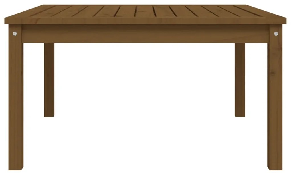 Mesa de jardim 82,5x82,5x45 cm pinho maciço castanho-mel