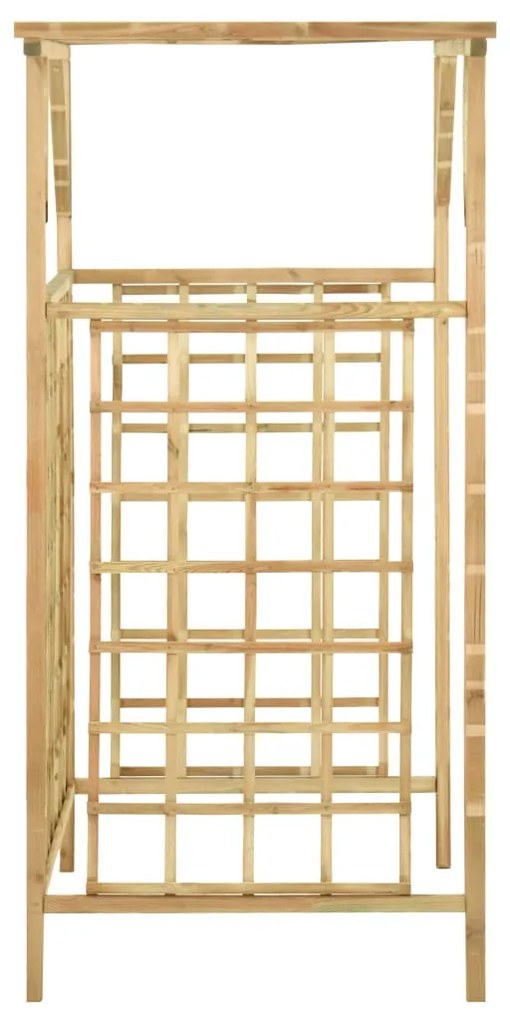 Pérgola jardim p/ caixotes duplos madeira de pinho impregnada
