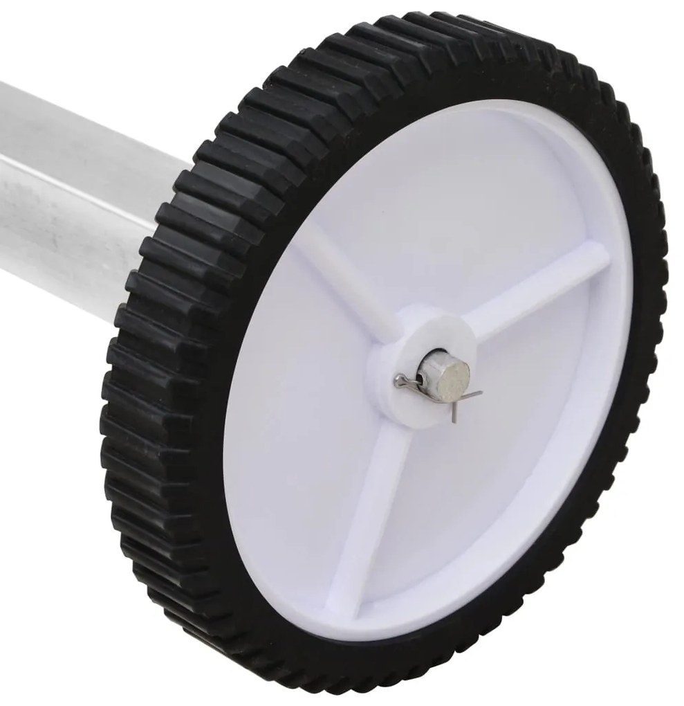 Enrolador para cobertura de piscina com base em aço inoxidável