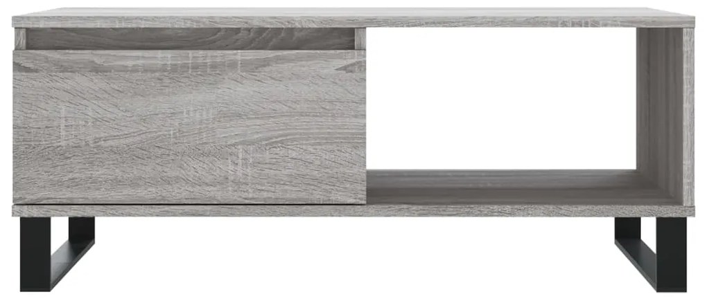Mesa de centro 90x50x36,5 cm derivados madeira cinzento sonoma