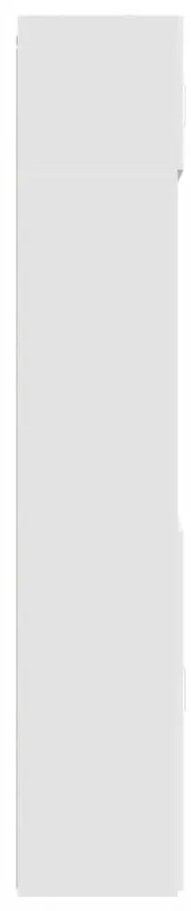 Armário de arrumação 70x42,5x225 cm derivados de madeira branco