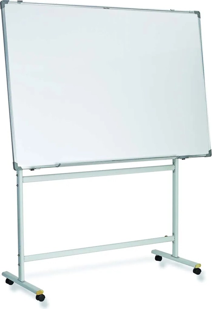 Quadro Branco de Porcelana 90×120 cm com Cavalete com Rodas