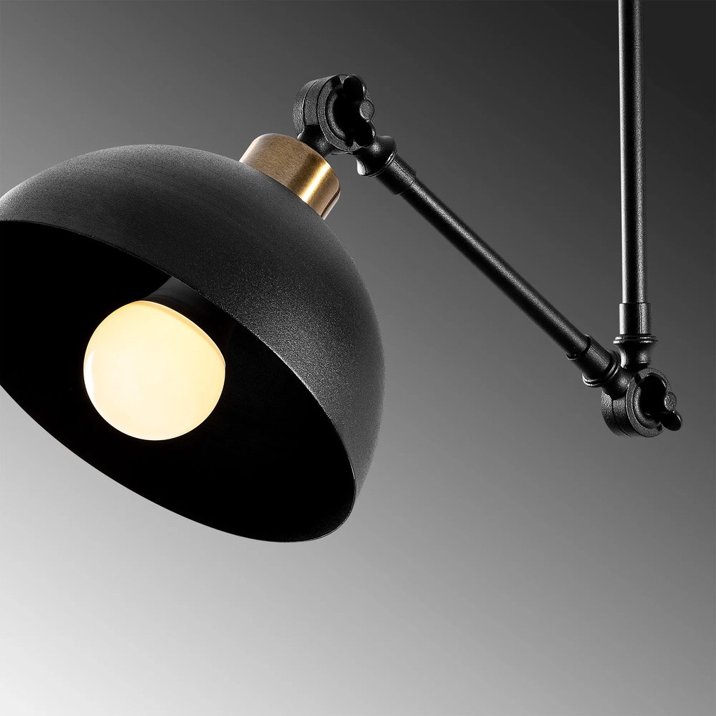 Candeeiro Suspenso Dram – Preto – 42 x 42 cm