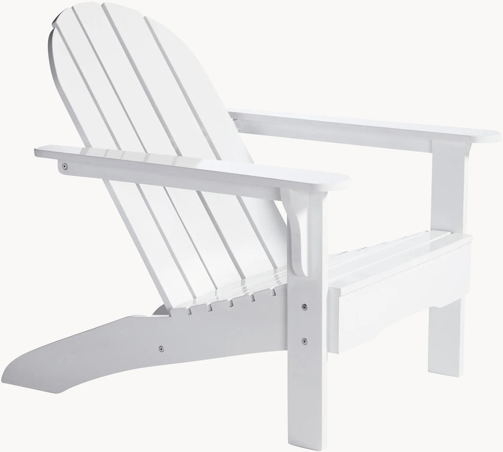 Cadeira longue de jardim em madeira de mogno artesanal Adirondack