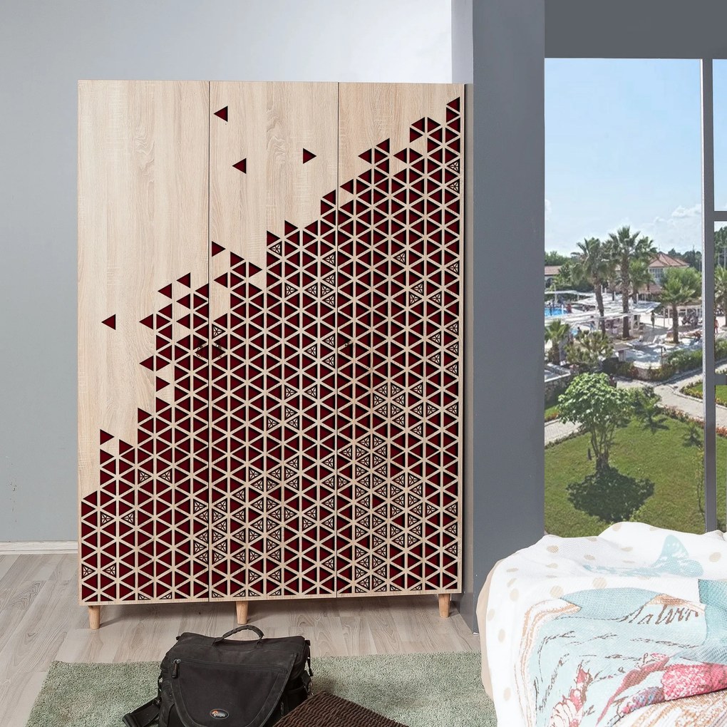 Roupeiro Mode – Carvalho Sonoma – 135x192x52 cm
