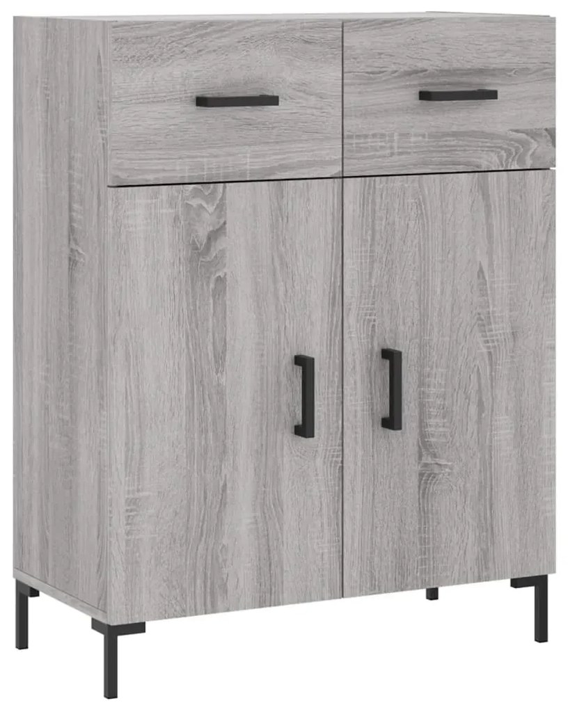 Armário alto 69,5x34x180 cm derivados de madeira sonoma cinza
