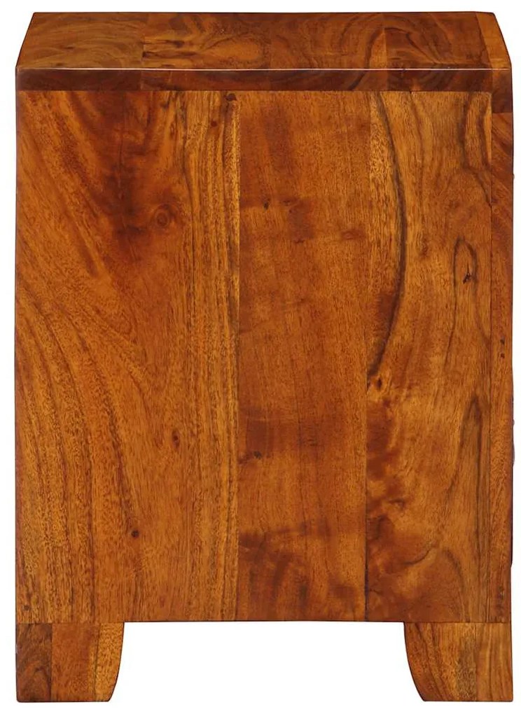 Mesa de cabeceira 35x35x45 cm madeira de acácia maciça