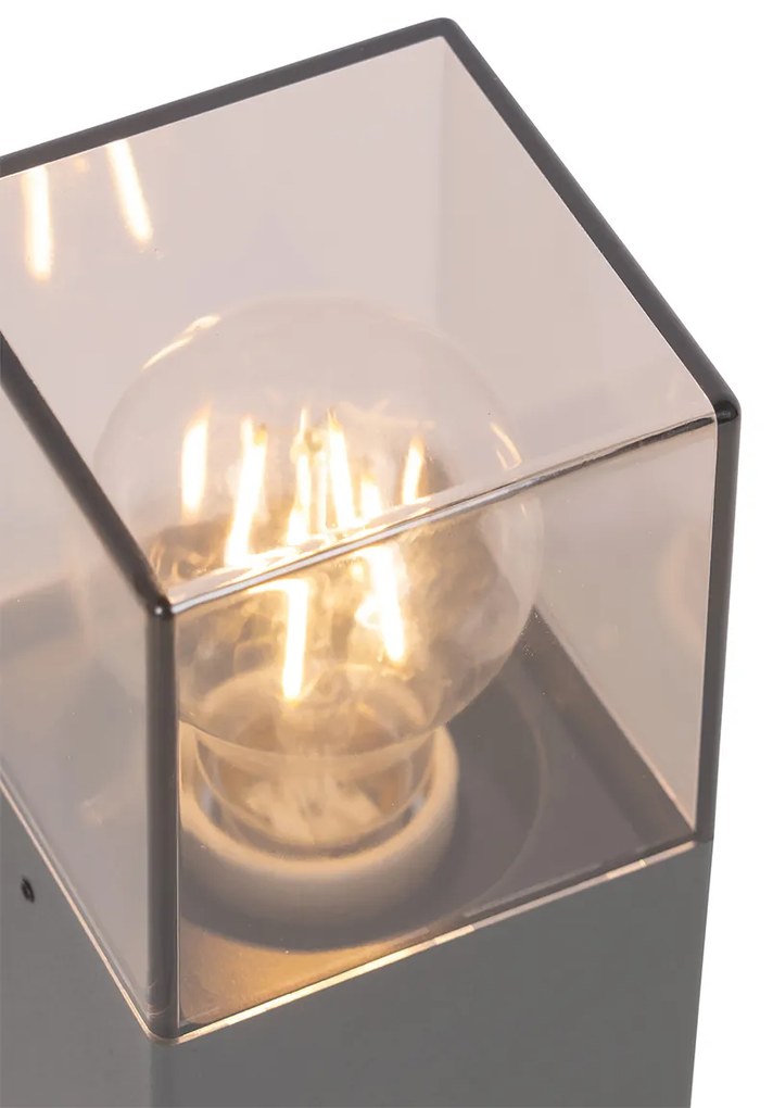 Candeeiro de exterior 30 cm antracite com estaca de terra e manga de cabo - Dinamarca