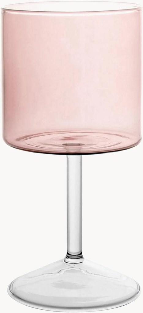 Copos de vinho em vidro borossilicato Daylight Pink, conjunto de 2