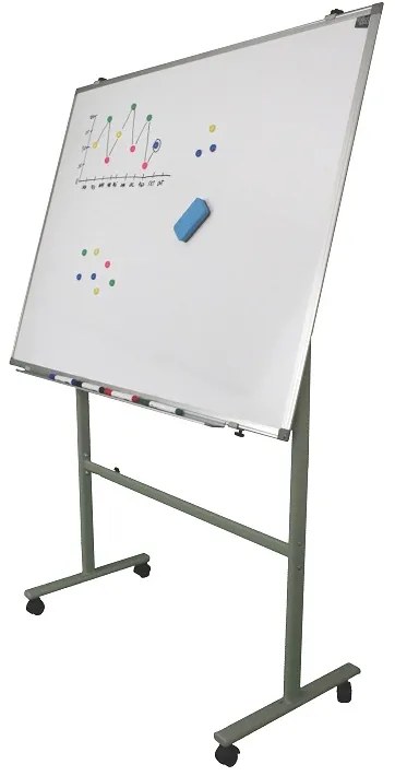 Quadro Branco 120x150cm Cerâmica com Cavalete Móvel Universal