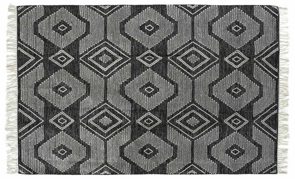 Tapete Dkd Home Decor Branco Preto Algodão (200 X 290 X 1 cm)