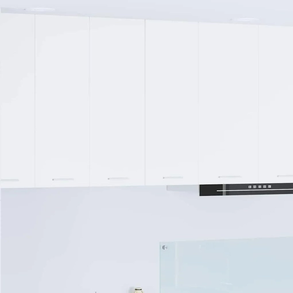 vidaXL Armário suspenso com armazenamento 2 pcs Branco 30 x 31 x 80 cm