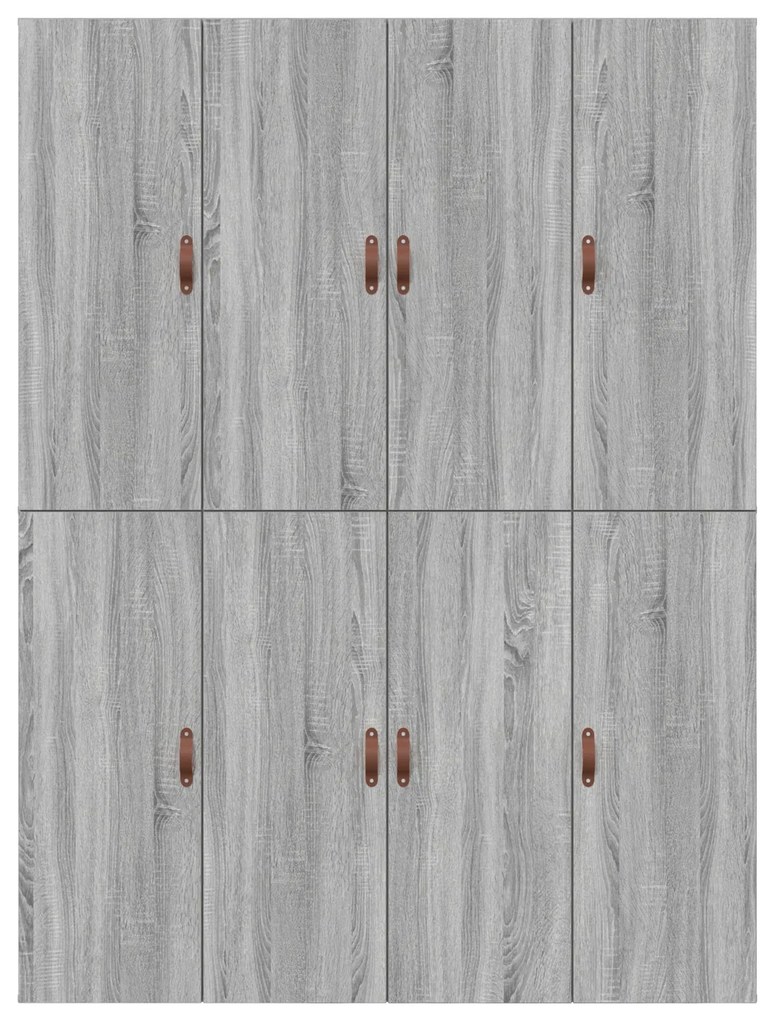 Cama com Armazenamento vidaXL Cinza Sonoma 140x190 cm
