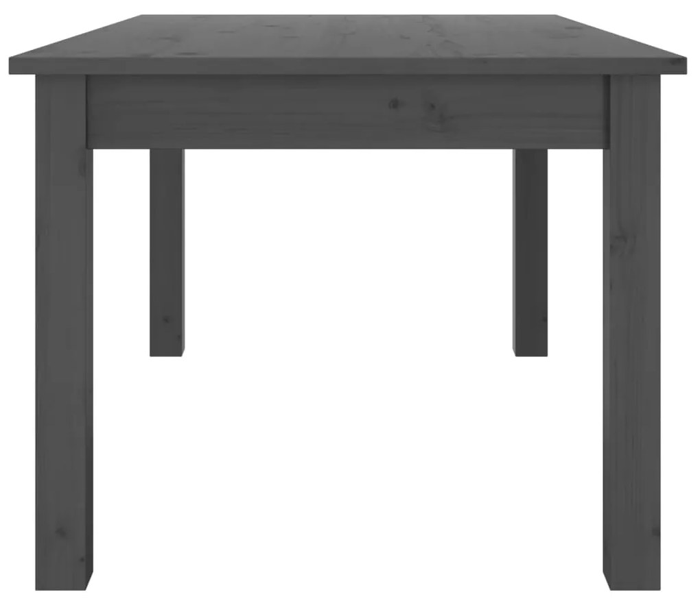 Mesa de centro 80x50x40 cm madeira de pinho maciça cinza