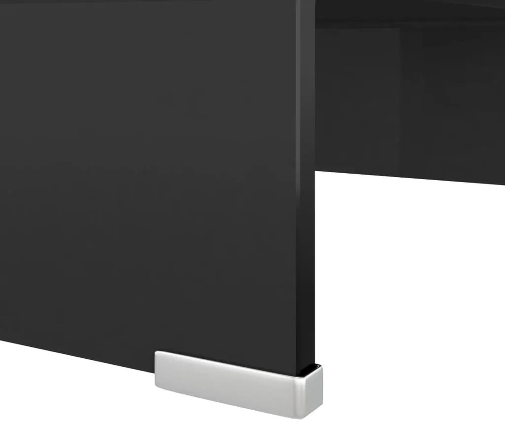 Suporte de TV/monitores em vidro 40x25x11 cm preto
