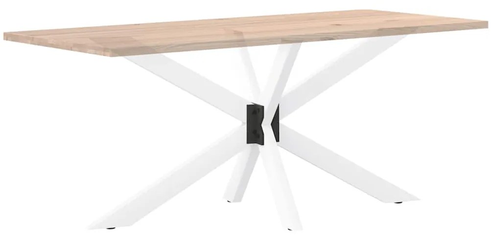 Pé de mesa de jantar em formato de aranha, branco, 150x78x(72-73) cm,
