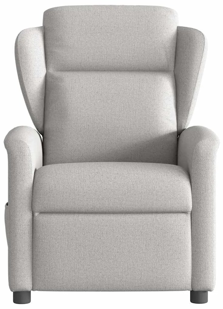Cadeira de massagem reclinável tecido cinzento