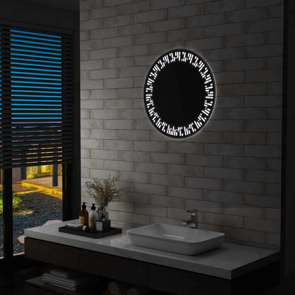 vidaXL Espelho LED para casa de banho 60 cm