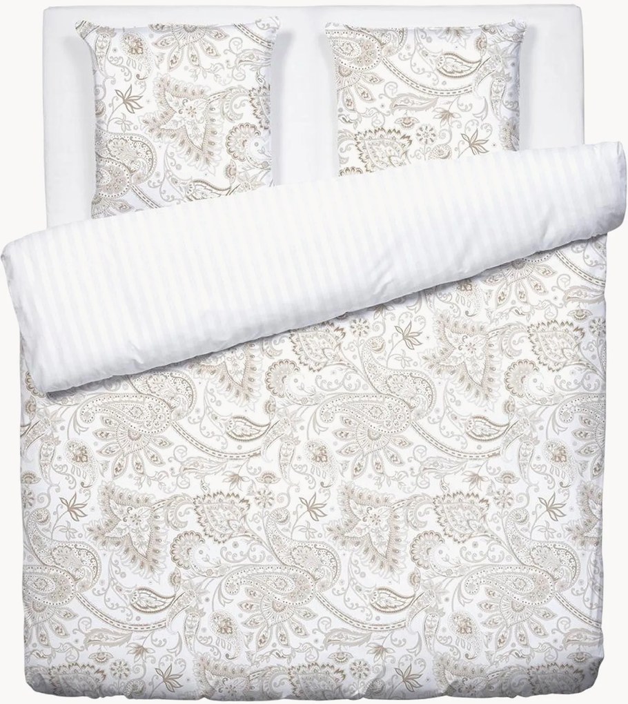 Conjunto de roupa de cama em cetim de algodão Indienne, vários tamanhos