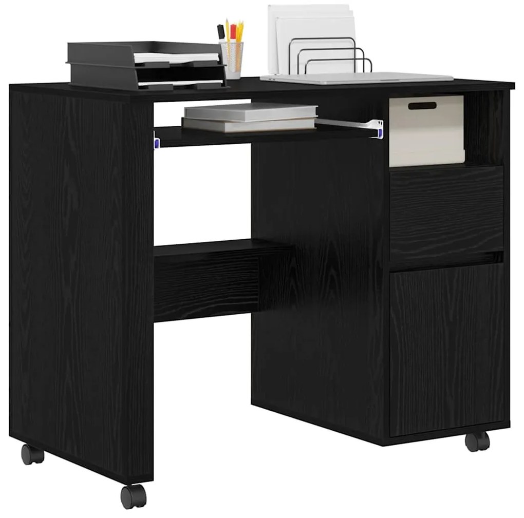 Mesa de Computador Carvalho Preto Carvalho Preto