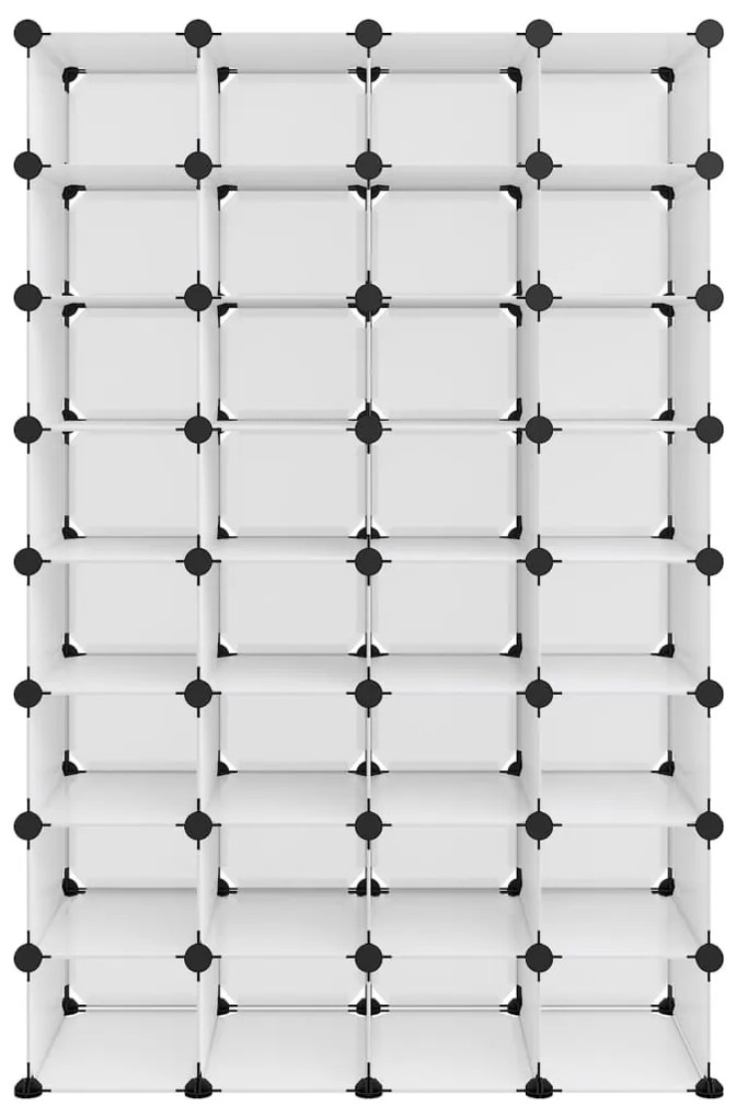 Sapateira 93x36,5x140 cm PP transparente