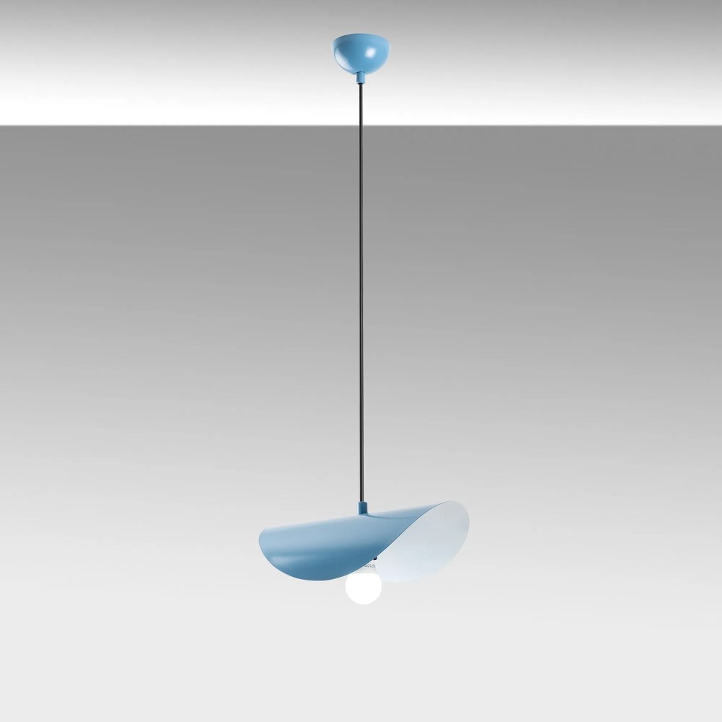 Candeeiro de Teto Eger – Azul Claro – 30 x 20 x 10 cm