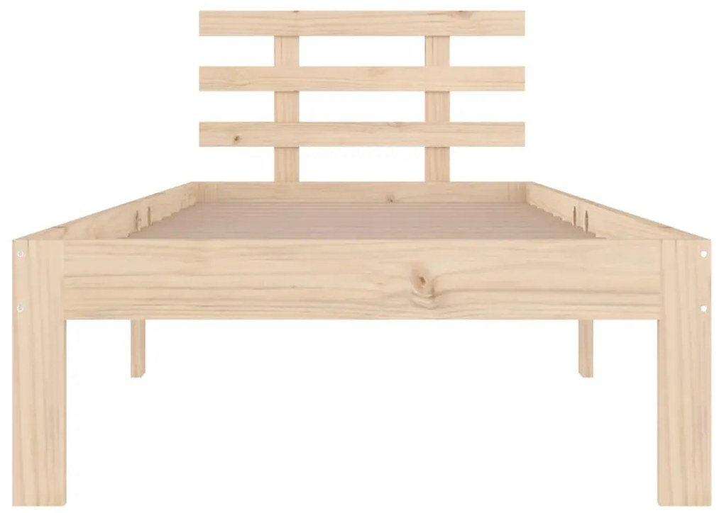 Estrutura de cama 100x200 cm madeira maciça