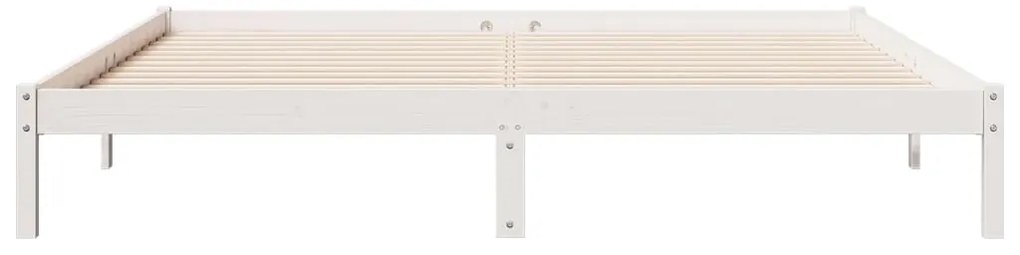 Cama extra longa sem colchão 180x210 cm pinho maciço branco