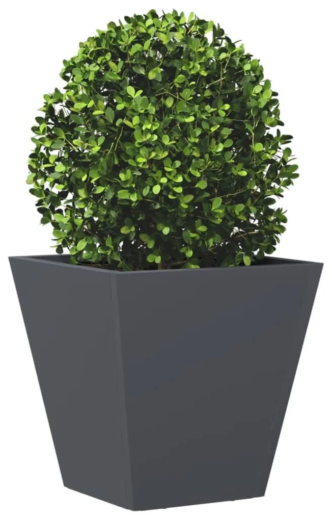 Vaso/floreira de jardim 30x30x30 cm aço antracite