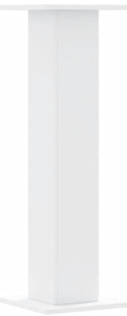 Suportes de colunas 2 pcs 30x30x95 cm derivados madeira branco