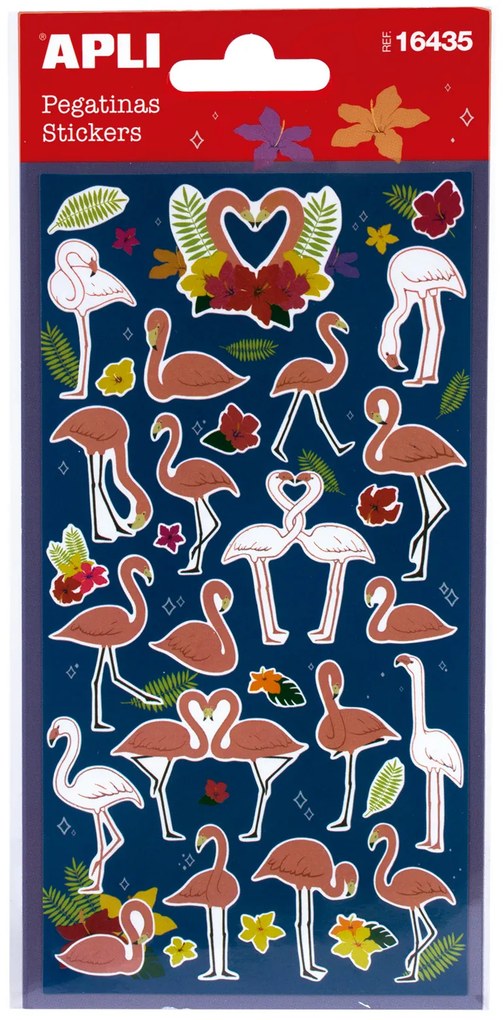 Adesivos - Flamingos Apli
