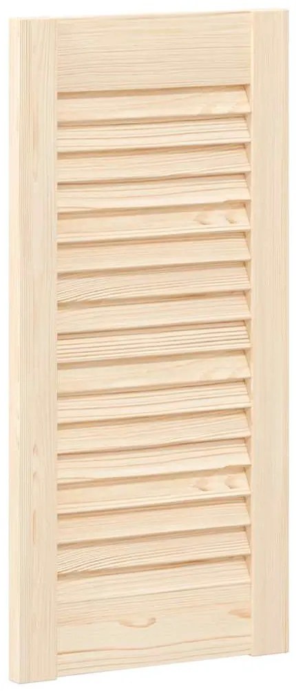 Portas de armário 4 pcs com design de persiana pinho maciço