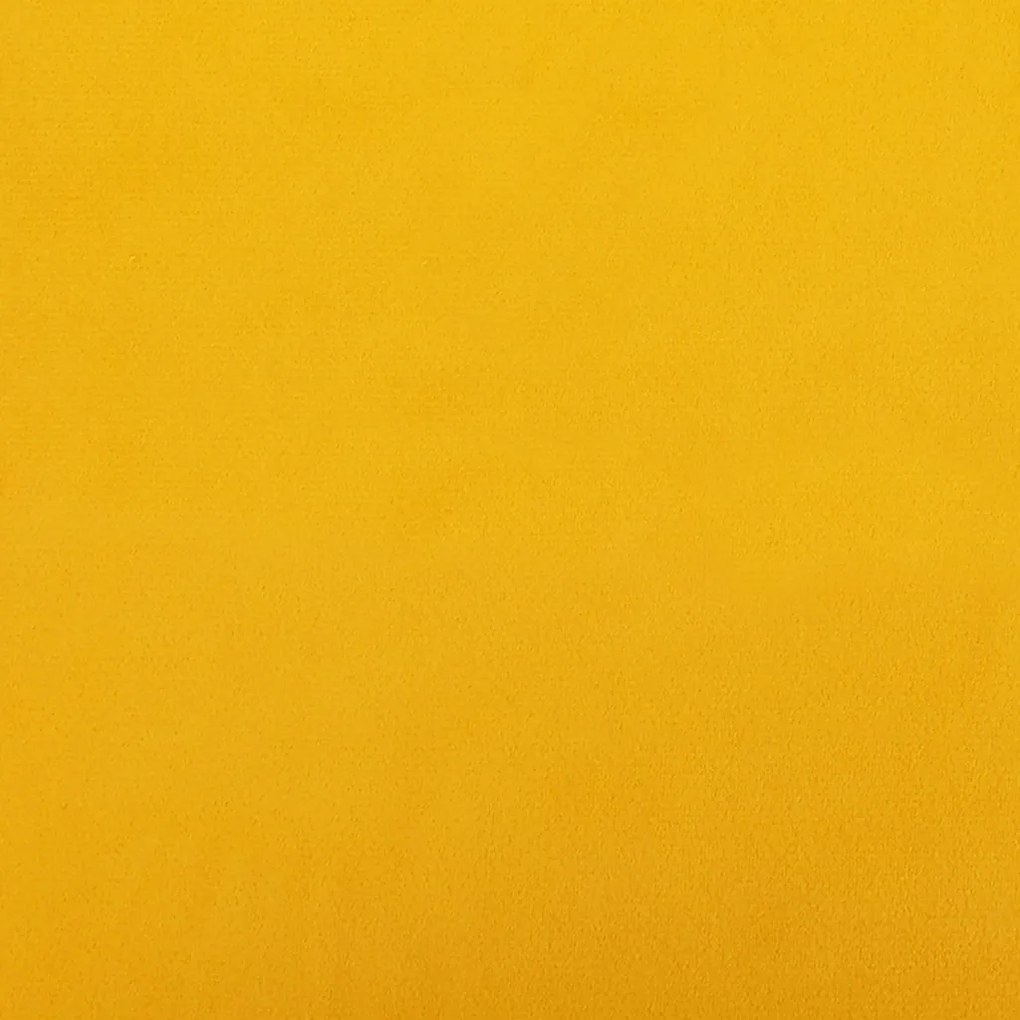 Sofá-cama de 2 lugares veludo amarelo