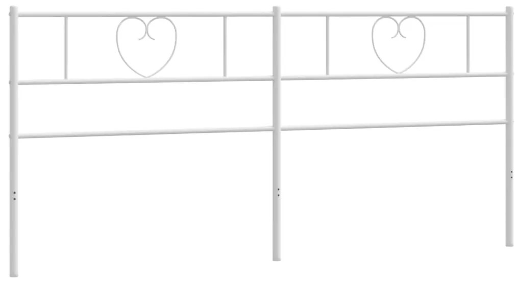 Cabeceira de cama 200 cm metal branco