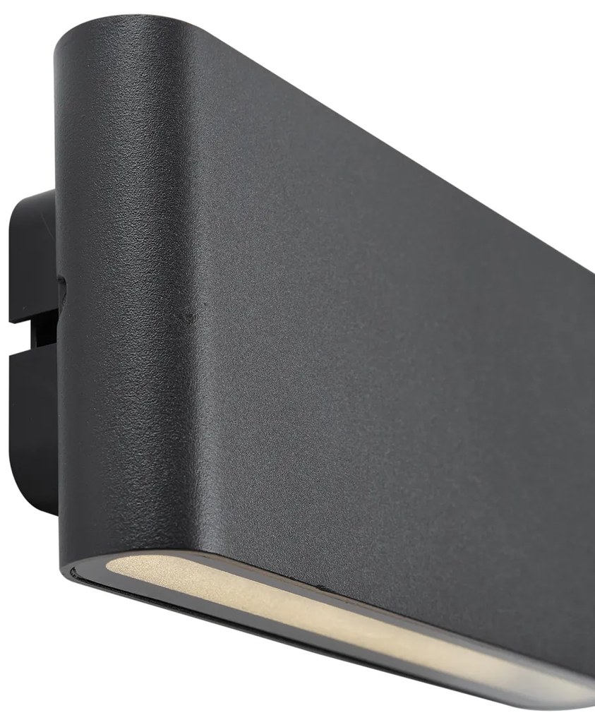 Candeeiro de Parede Preto Magnético Incl. LED Recarregável - Batt Moderno