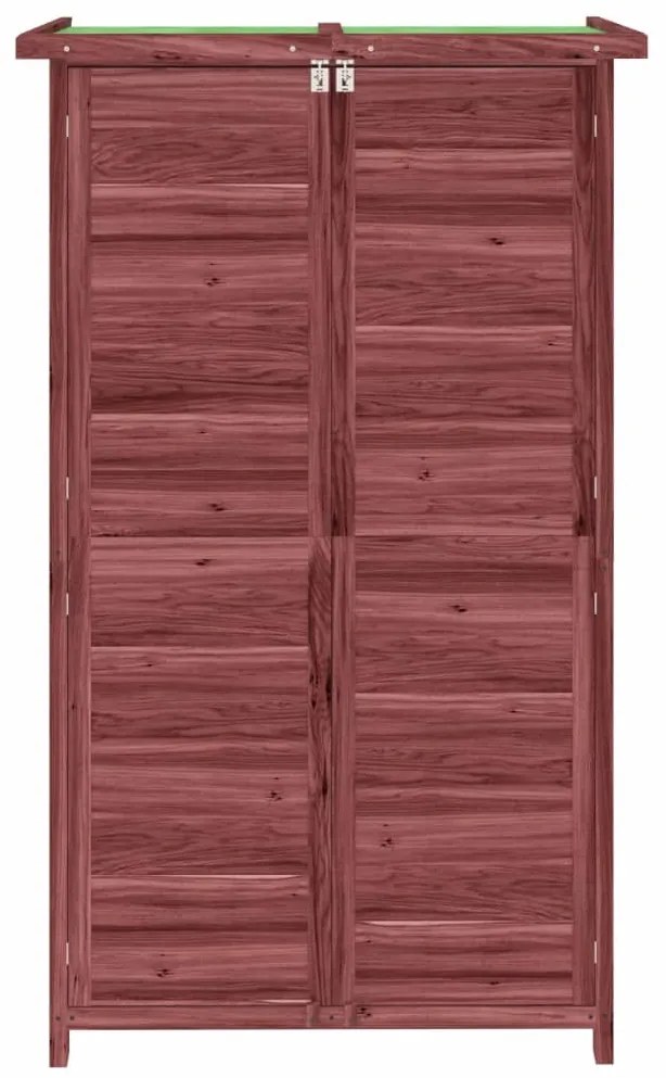Abrigo p/ ferramentas jardim 83x57x140 cm pinho maciço cor moca