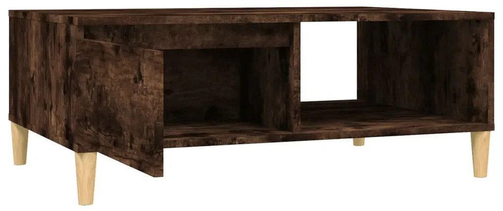 Mesa de centro 90x60x35 cm derivados de madeira carvalho fumado