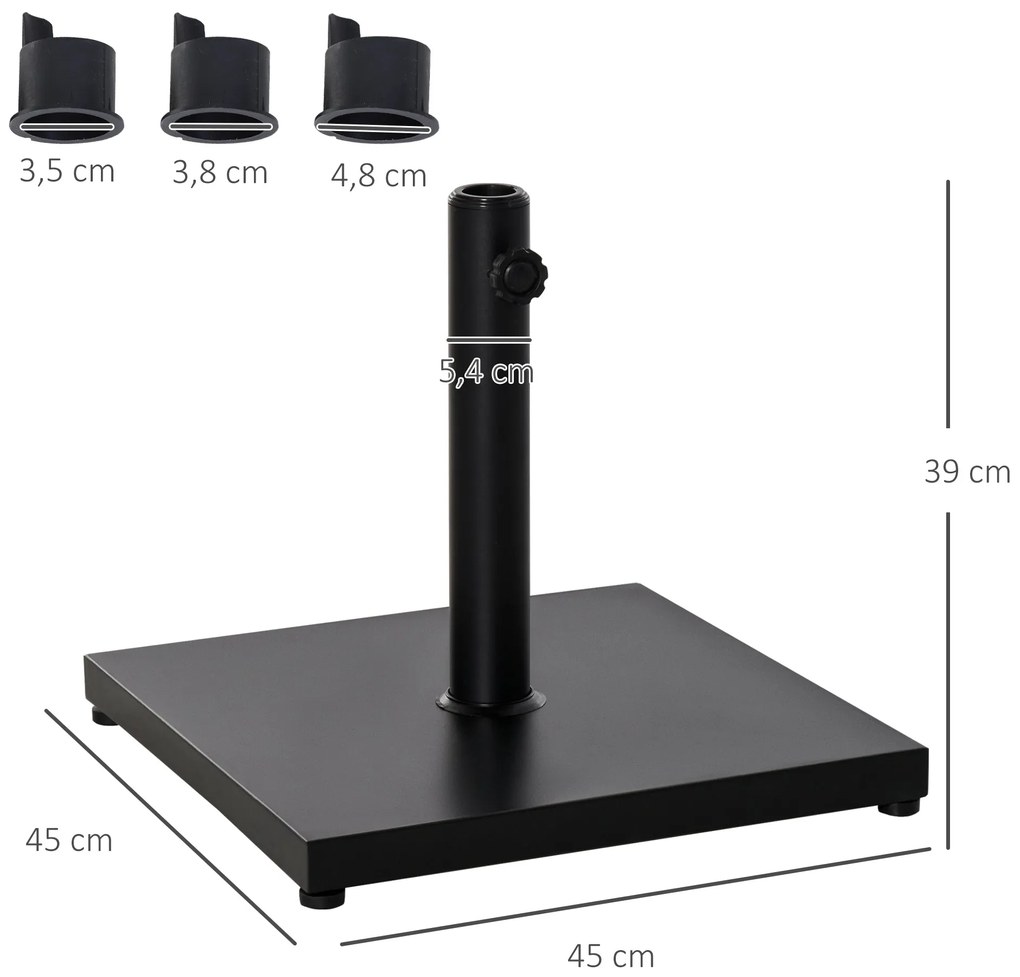 Base para Chapéu de Sol Universal Suporte para Chapéu de Sol para Jard