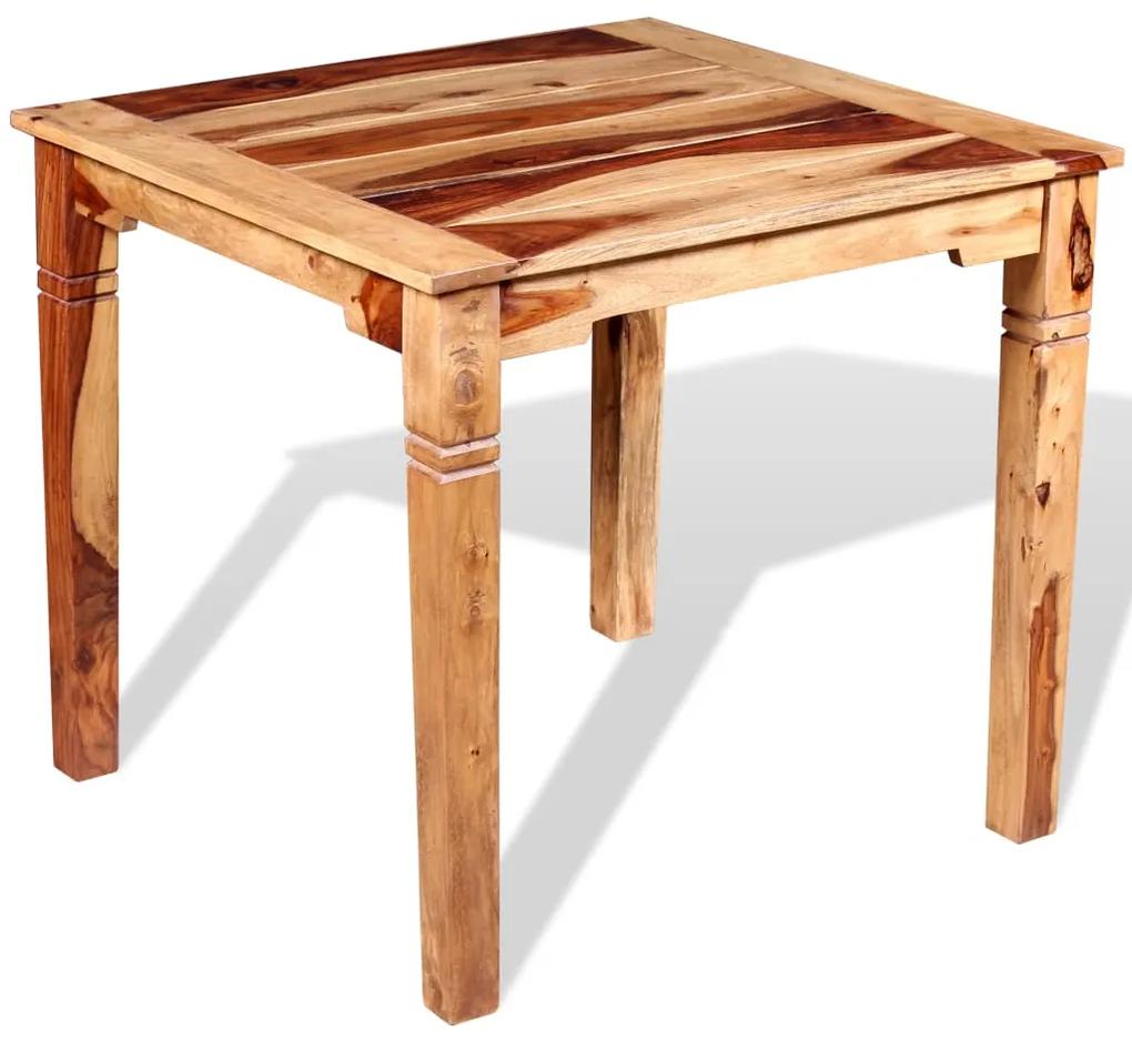 243962 vidaXL Mesa de jantar em madeira de sheesham maciça 82x80x76 cm
