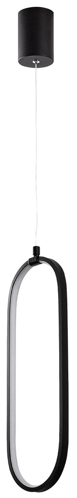 Candeeiro Chandelier Can – Preto – 17 x 60-110 cm