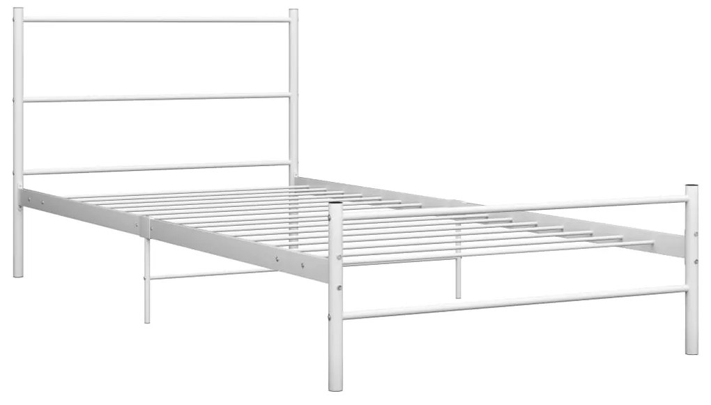 Estrutura de cama 100x200 cm metal branco