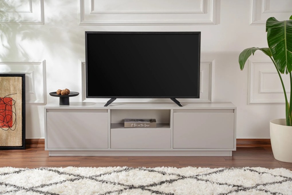 Móvel de TV Vanguard – Cinzento – 160x42x29,5 cm